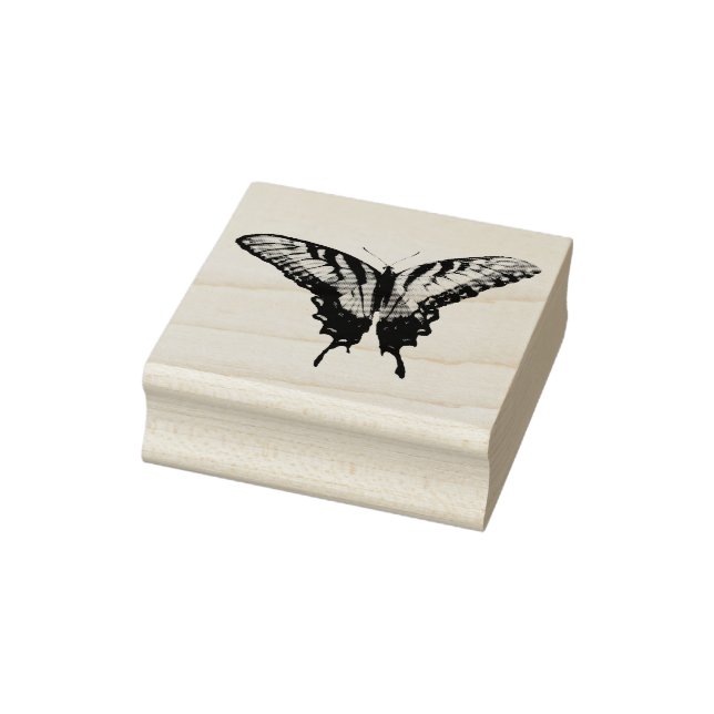 Swallowtail Butterfly III Beautiful Colourful Phot Rubber Stamp (Stamp)