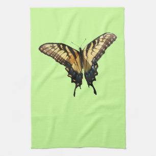 Swallowtail Butterfly III Beautiful Colourful Phot Tea Towel