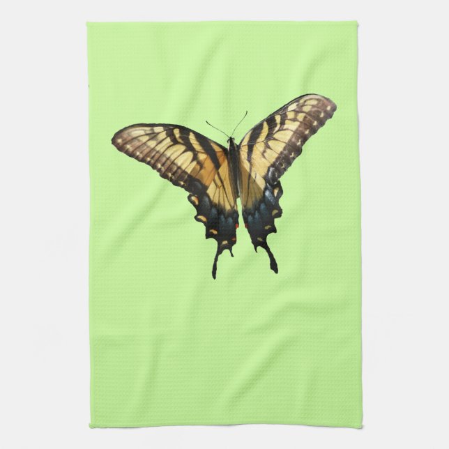 Swallowtail Butterfly III Beautiful Colourful Phot Tea Towel (Vertical)