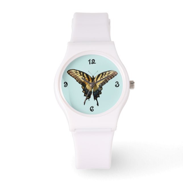 Swallowtail Butterfly III Beautiful Colourful Phot Watch (Front)