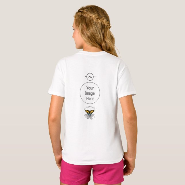 Swallowtail Butterfly Monogram T-Shirt (Back Full)