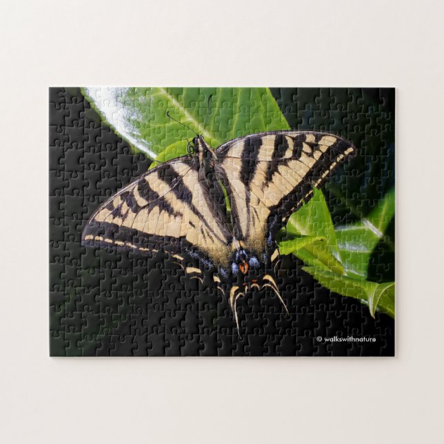 Swallowtail Butterfly on the Laurel Bush Jigsaw Puzzle (Horizontal)