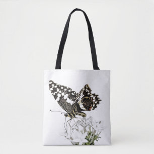 Swallowtail Butterfly Perched in white Tote Bag