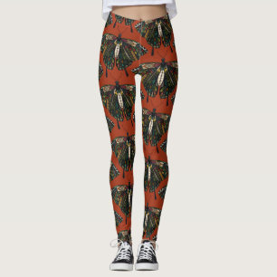 swallowtail butterfly terracotta leggings