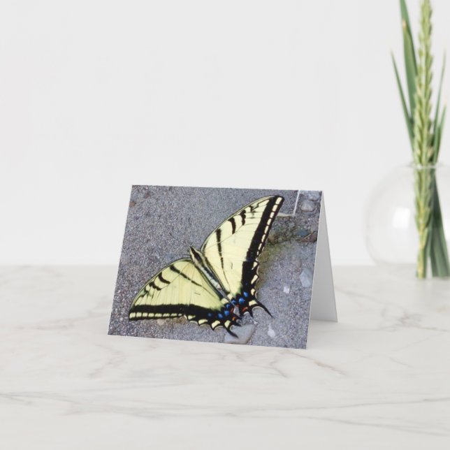 Swallowtail Butterfly with Irish Quote Note Card (Front)