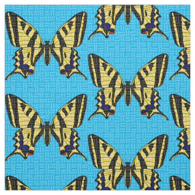 Swallowtail - Ivory Linen Fabric (Swatch)