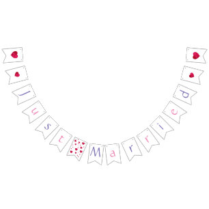 Swallowtail Just Married Bunting