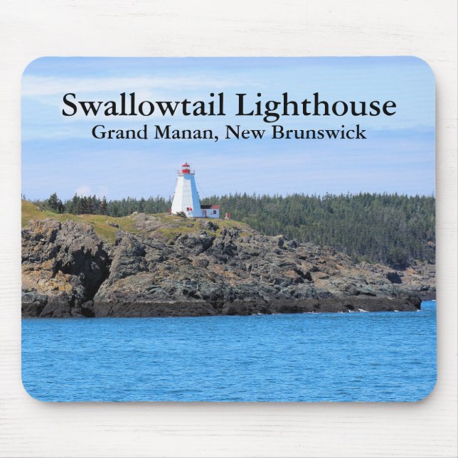 Swallowtail Lighthouse, Grand Manan, N.B. Mousepad (Front)