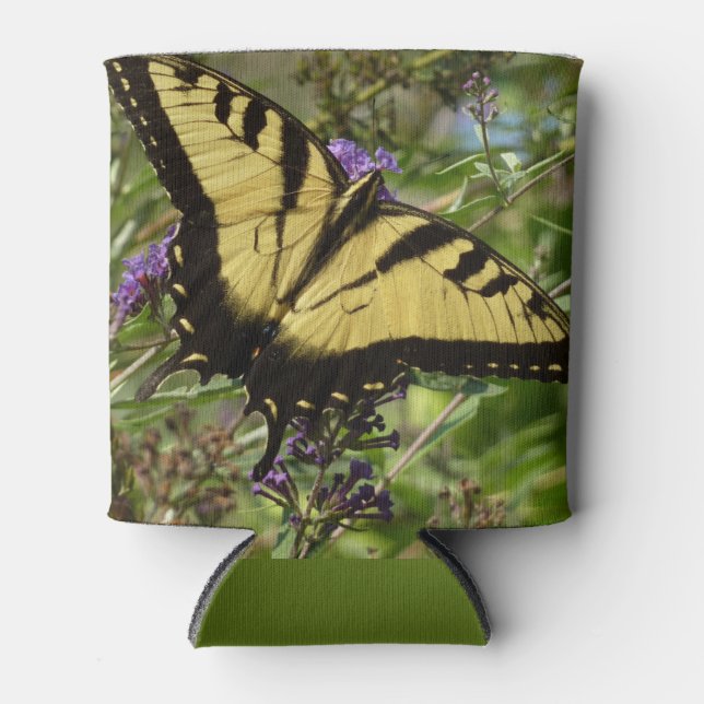 Swallowtail on Butterfly Bush Can Cooler (Front)