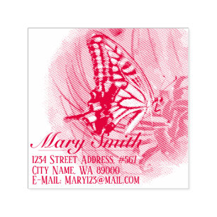 Swallowtail Self-inking Stamp