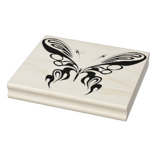 Swallowtail Tattoo Art Butterfly Rubber Stamp