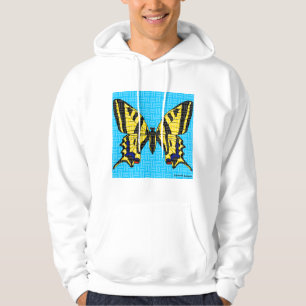 Swallowtail (white) - Men's Hooded Sweatshirt