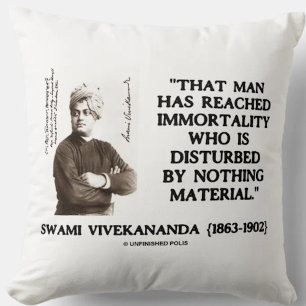 Swami Vivekananda Man Reached Immortality Material Cushion