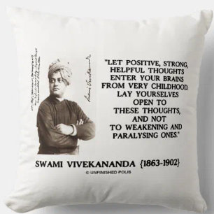 Swami Vivekananda Positive Strong Helpful Thoughts Cushion