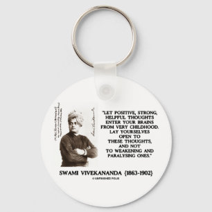 Swami Vivekananda Positive Strong Helpful Thoughts Key Ring