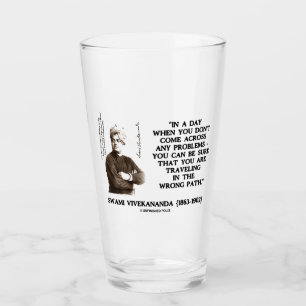 Swami Vivekananda Travelling In Wrong Path Glass