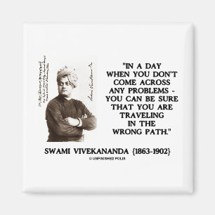 Swami Vivekananda Travelling In Wrong Path Magnet