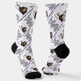 Swami Vivekananda World Great Gymnasium Strong Qte Socks