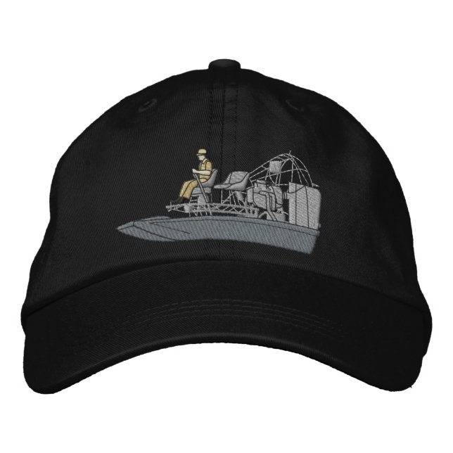 Swamp Boat Embroidered Hat (Front)