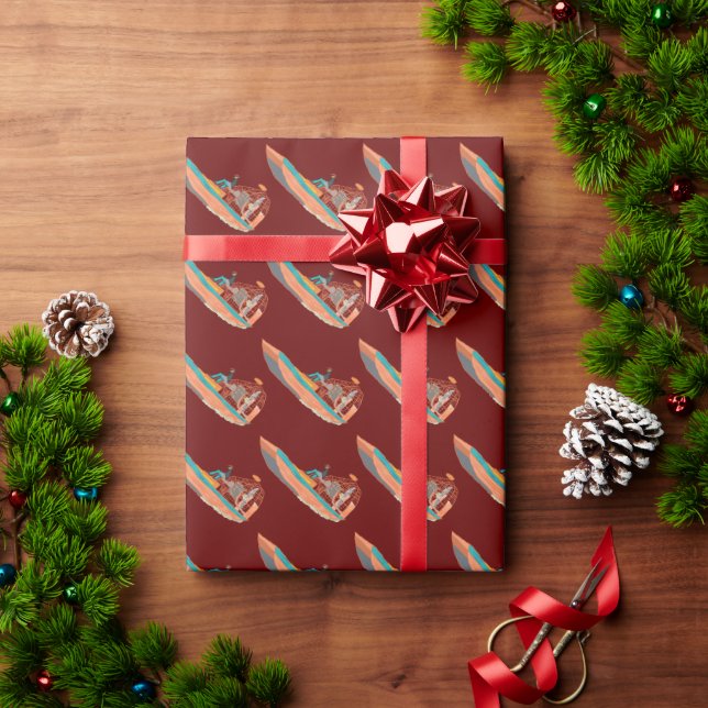 Swamp Boat Wrapping Paper (Holiday Gift)