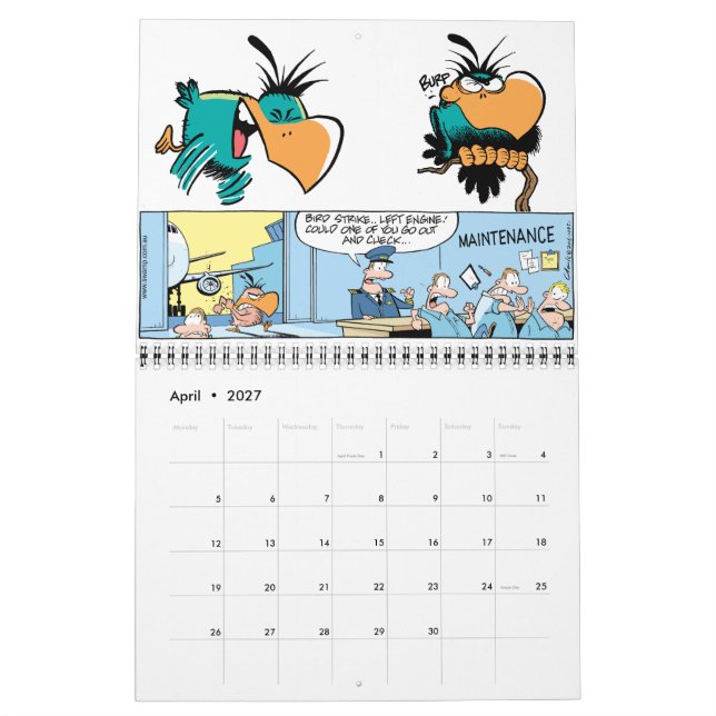 Swamp Cartoons Character Calendar (Apr 2027)