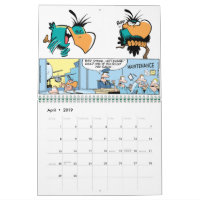 Swamp Cartoons Character Calendar