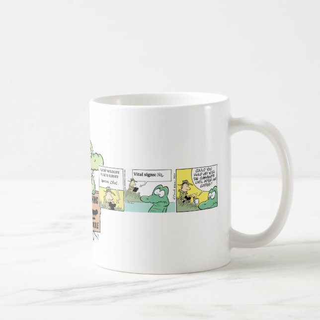 Swamp Crocodile Cartoon Coffee Mug (Right)