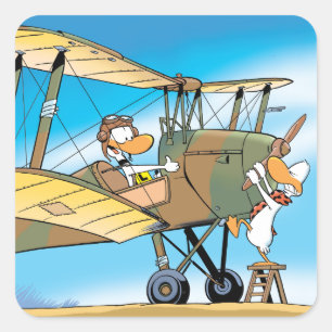 Swamp Ding Duck Prepare For Take-Off Sticker