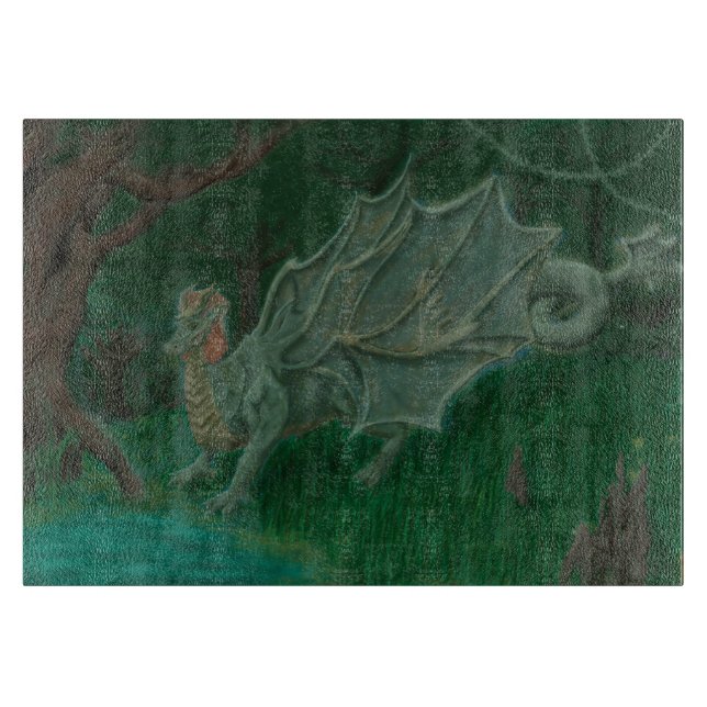 Swamp Dragon Cutting Board (Front)