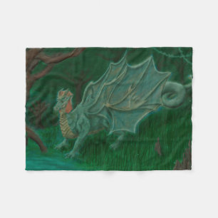 Swamp Dragon Fleece Blanket