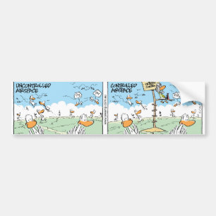 Swamp Ducks Airspace Patterns Bumper Sticker