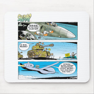 Swamp Ducks Messing with the Military Mouse Pad