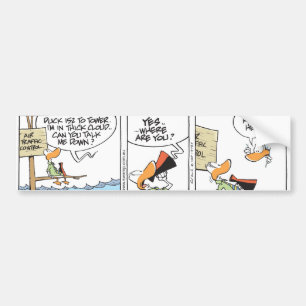 Swamp Ducks Thick Cloud Bumper Sticker