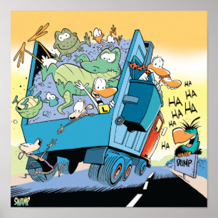 Swamp Dump Truck Poster