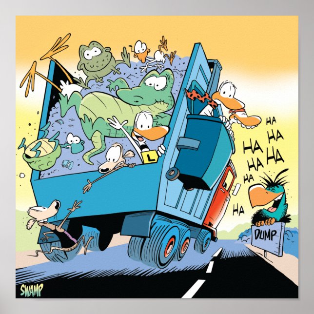 Swamp Dump Truck Poster (Front)