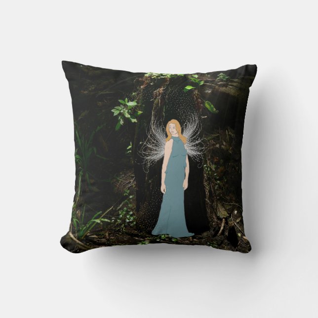 Swamp Fairy Designer Pillow (Front)