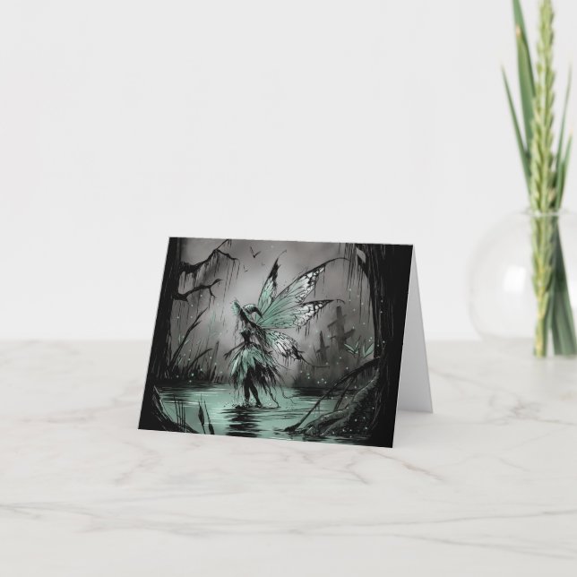 Swamp Fairy Holiday Card (Front)