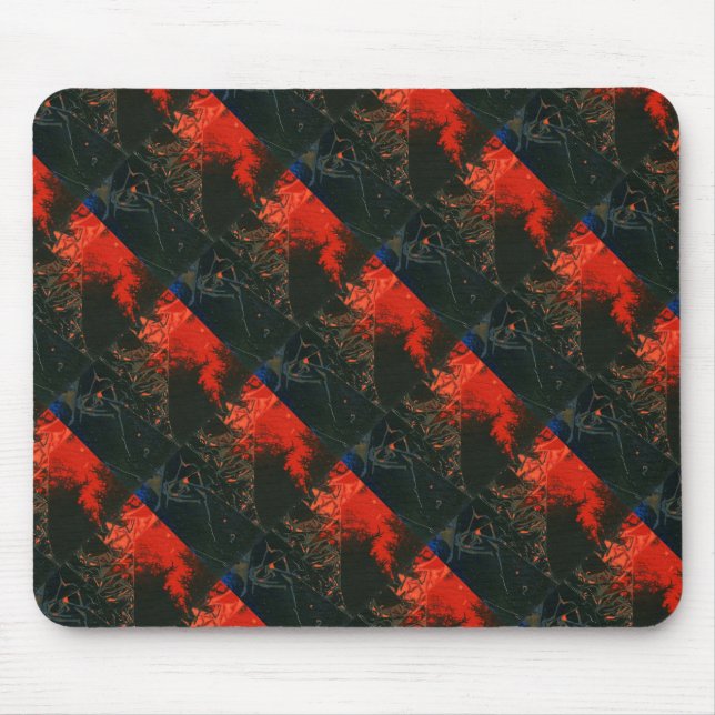 "Swamp Fire #3" Abstract Design Mousepad (Front)