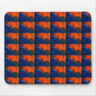 "Swamp Fire #4" Tiled Abstract Design Mousepad