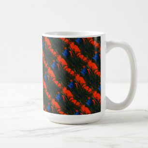 "Swamp Fire #5 Tiled" Abstract Design Mug