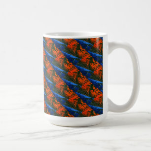 "Swamp Fire #6 Tiled" Abstract Design Mug
