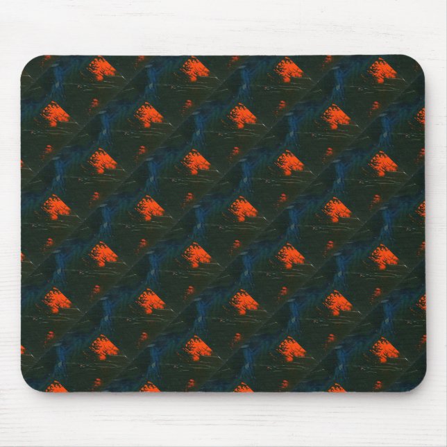 "Swamp Fire #7" Abstract Design Mousepad (Front)