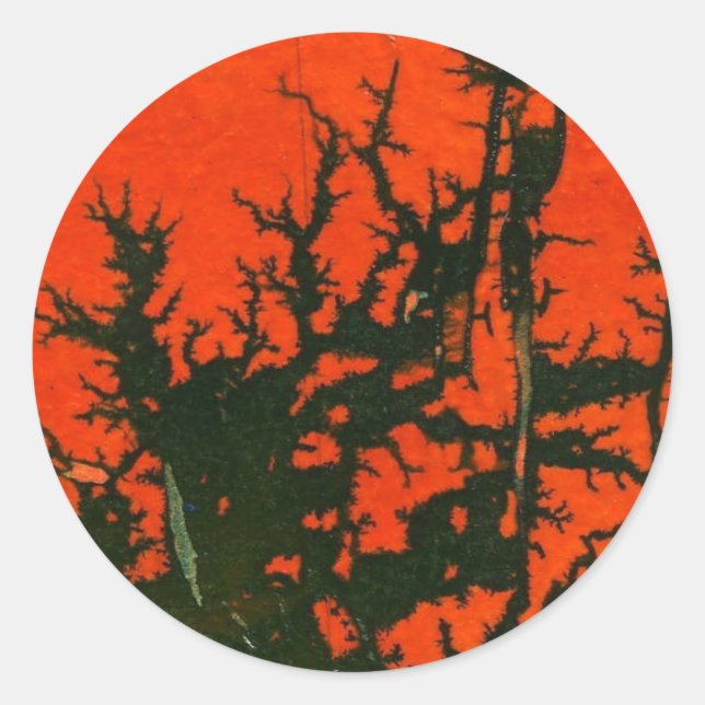 "Swamp Fire #8" Abstract Design Sticker (Front)