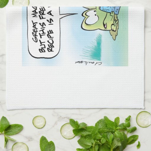 Swamp Frog Recipe Magazine Towel Zazzle