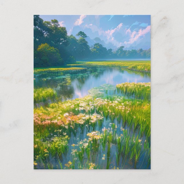Swamp in the Heart of the Forest Postcard (Front)