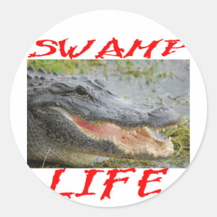 Swamp Life Alligator #002 Classic Round Sticker