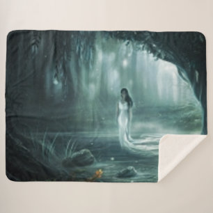 SWAMP MAIDEN SHERPA BLANKET