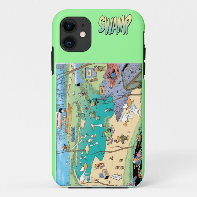 Swamp Map Iphone Cover (Back)