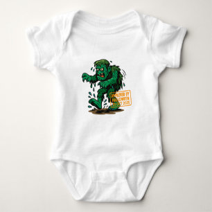 Swamp Monster Cartoon – Approved by Halloween Baby Bodysuit