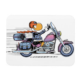 Swamp Motorbike Cartoon Magnet